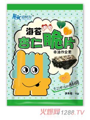 爱贝力海苔杏仁脆片