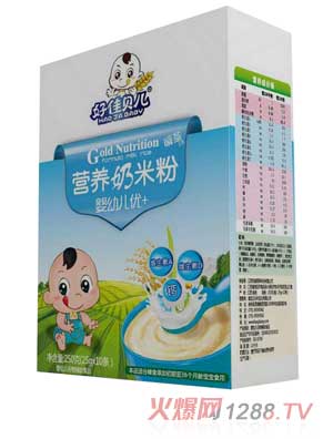 好佳贝儿婴幼儿优+盒装营养奶米粉