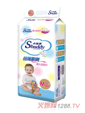 小伙伴丝薄柔爽婴儿纸尿片