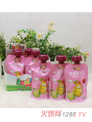 比逗仕苹果香梨山楂果泥