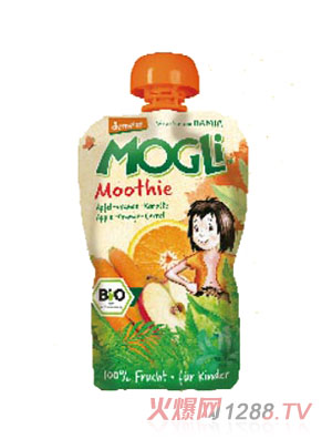 Mogli摩格力苹果橙子胡萝卜果泥