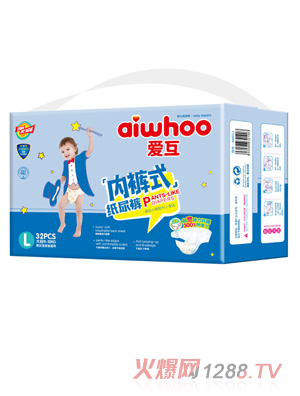 爱互内裤式纸尿裤L32片