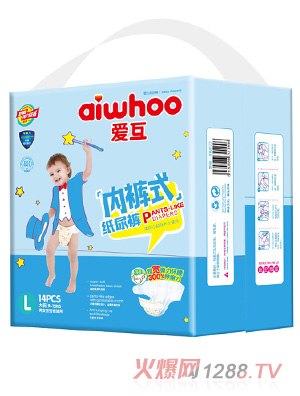 爱互内裤式纸尿裤L14片