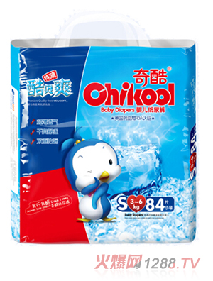 奇酷酷貝爽紙尿褲S84片（大包裝）