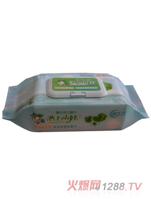 池上小娃婴儿手口湿巾80片装