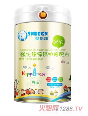 圣培加强化铁锌钙护畅配方米乳