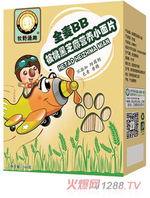 牧野漁趣核桃黑芝麻小面片