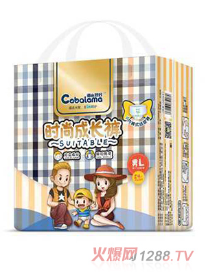 潮爸辣妈拉拉裤男L