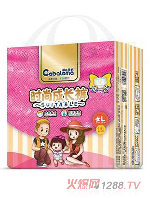 潮爸辣妈拉拉裤女L