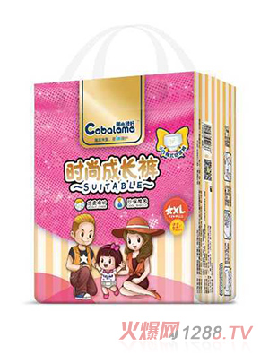 潮爸辣妈拉拉裤女XL