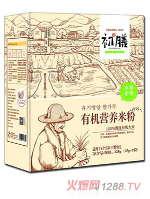 初膳有机营养米粉水果多维盒装