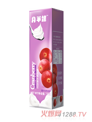 月半娃蔓越莓水果奶豆長(cháng)方形包