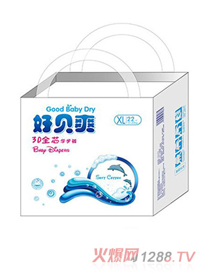 好贝爽3D全芯学步裤XL码22片