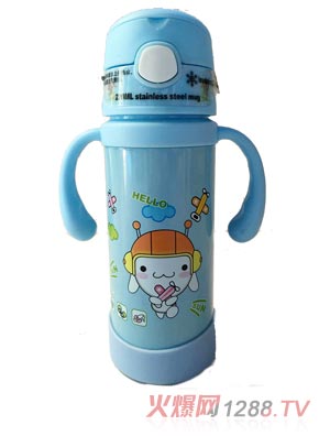 好乐婴淡蓝色水杯