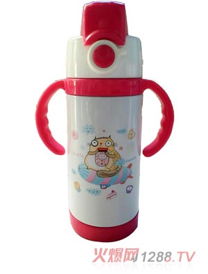 好乐婴红色水杯
