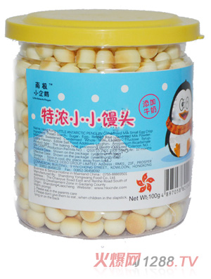 南极小企鹅特浓小小馒头100g