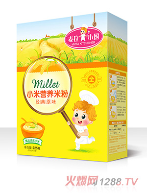 麦拉小厨-小米营养米粉盒装-经典原味