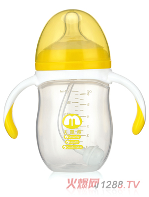 美凯蒂PP奶瓶180ML黄色