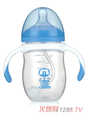 美凯蒂PP奶瓶180ML蓝色