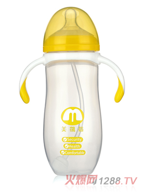 美凯蒂PP奶瓶黄色