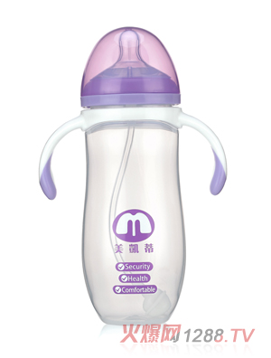 美凯蒂PP奶瓶紫色