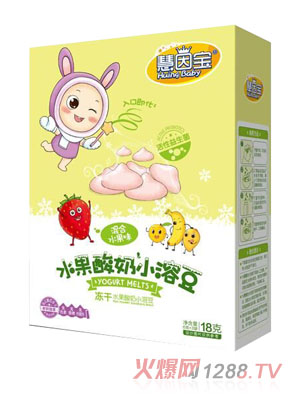 慧因宝混合水果味水果酸奶小溶豆