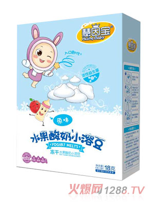 慧因宝原味水果酸奶小溶豆