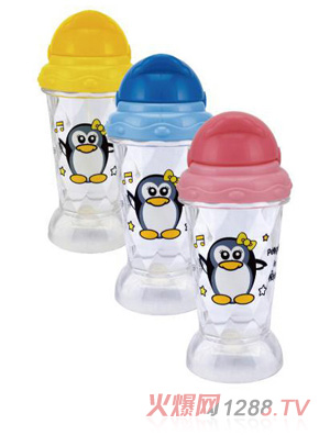 阳光兔企鹅透明240ML