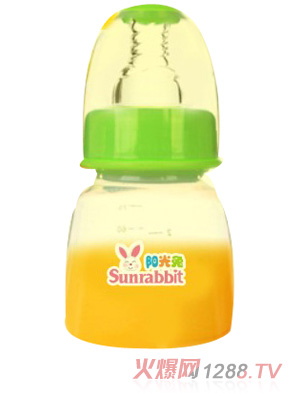 阳光兔玻璃果汁奶瓶