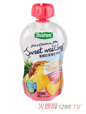 農場(chǎng)大叔鳳梨水蜜桃味果泥