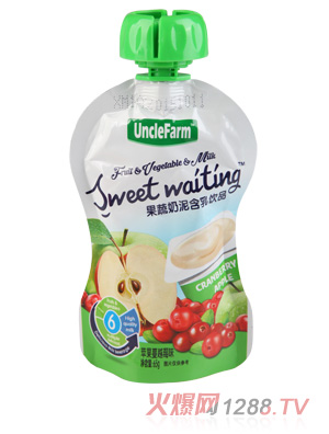 農場(chǎng)大叔蘋(píng)果蔓越莓味果泥