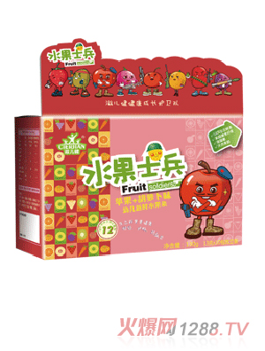 滋儿健婴幼儿苹果+胡萝卜味鲜果水果条