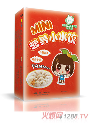 麥聰營(yíng)養小水餃什錦蔬菜+雞肉香菇