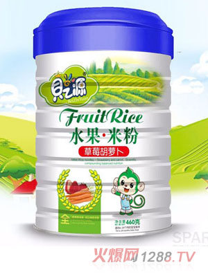 貝之源水果米粉鐵聽(tīng)-草莓胡蘿卜