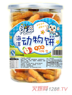 貝之源動(dòng)物餅干蘋(píng)果味