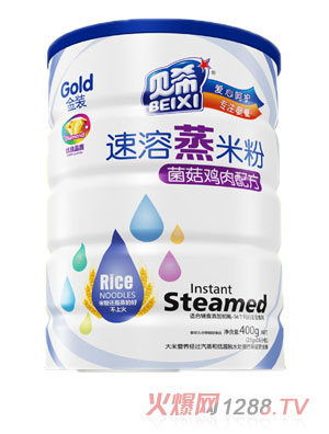 贝希速溶蒸米粉铁听-菌菇鸡肉配方