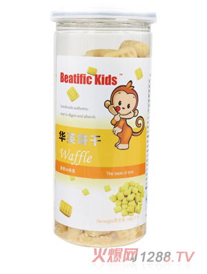 Beatific Kids香橙味華芙餅干