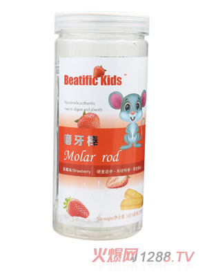 Beatific Kids草莓味磨牙棒