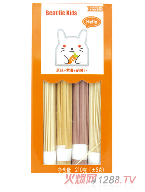 Beatific Kids原味+紫薯+胡蘿卜面
