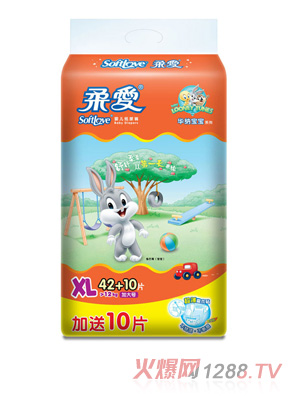 柔爱华纳宝宝纸尿裤(大包装)XL码52片