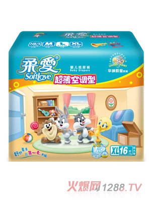柔爱华纳群星纸尿裤XL码16片