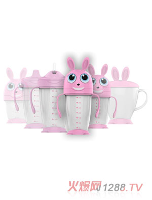 绿糖生活蜂蜜兔子奶瓶330ml