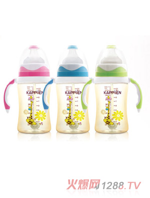卡比恩PPSU奶瓶240ml-磨砂实感奶嘴