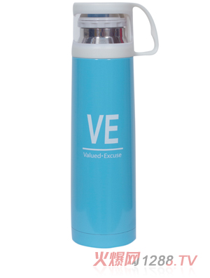 好乐婴保温水杯湖蓝色