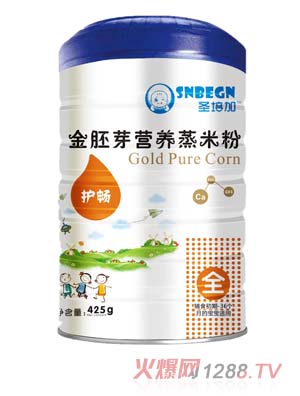 圣培加金胚芽营养蒸米粉护畅配方罐装