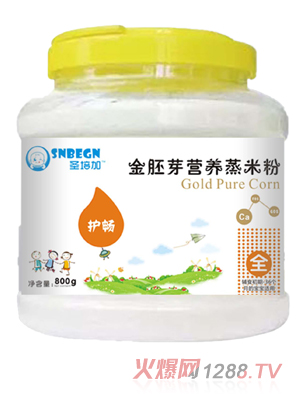 圣培加金胚芽营养蒸米粉护畅配方透明大桶装