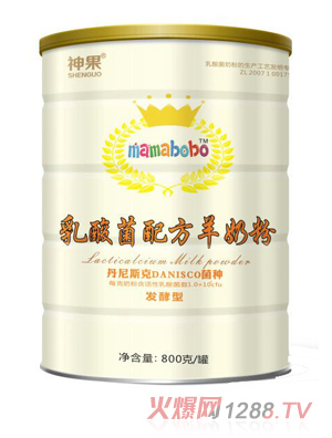 mamabobo乳酸菌配方羊奶粉800g