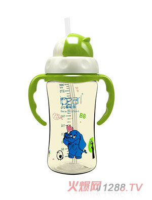 爱贝尔PPSU吸管型企鹅学饮杯300ML
