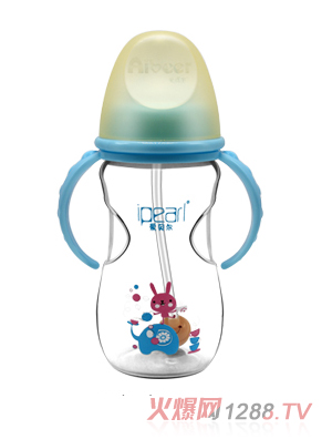 爱贝尔PP宽口径自动奶瓶300ML