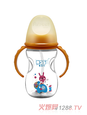 爱贝尔PP宽口径自动奶瓶240ML